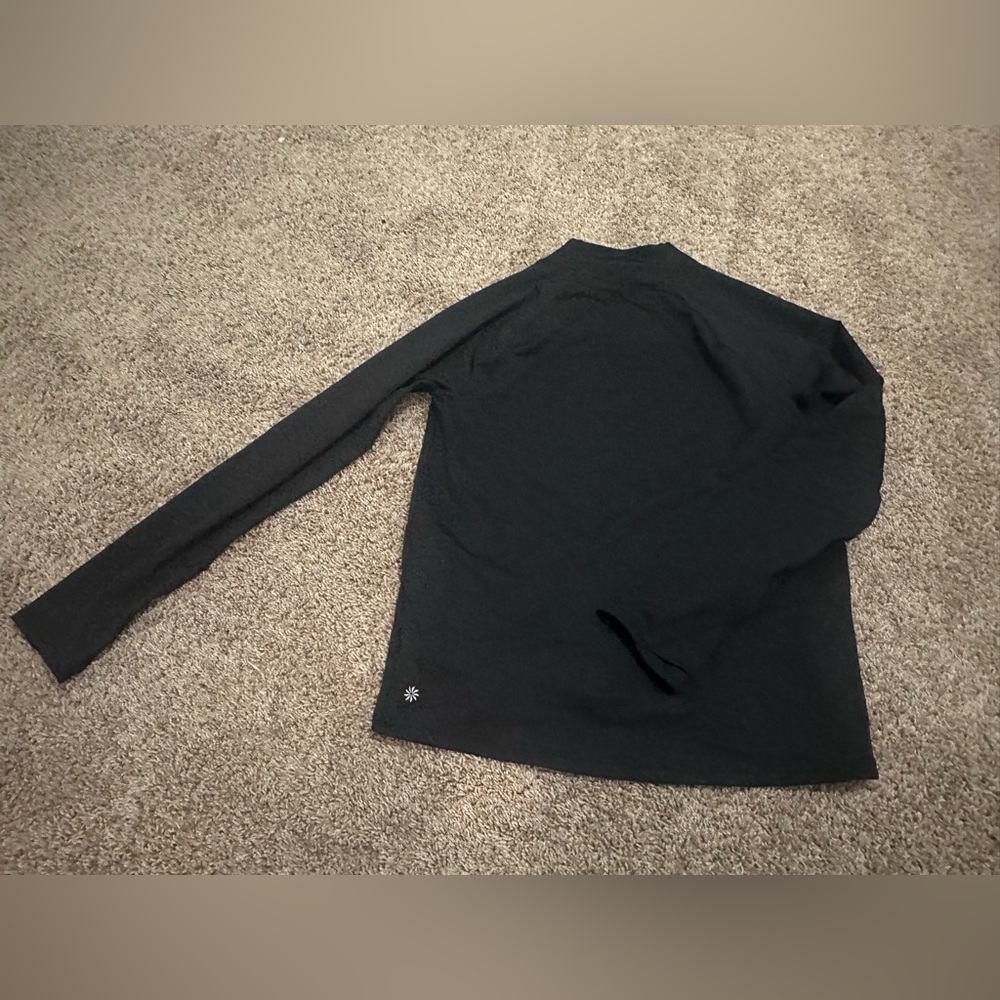 Athleta Black Women's Whistler Cross Neck Top EUC - Picture 13 of 14